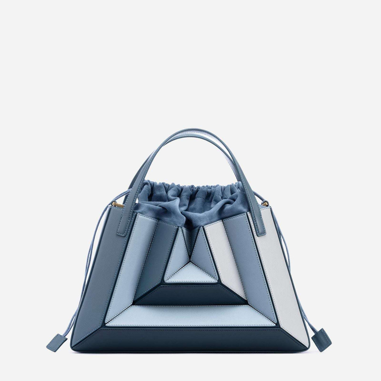 Color Contrast Patchwork Drawstring Handbag for Women