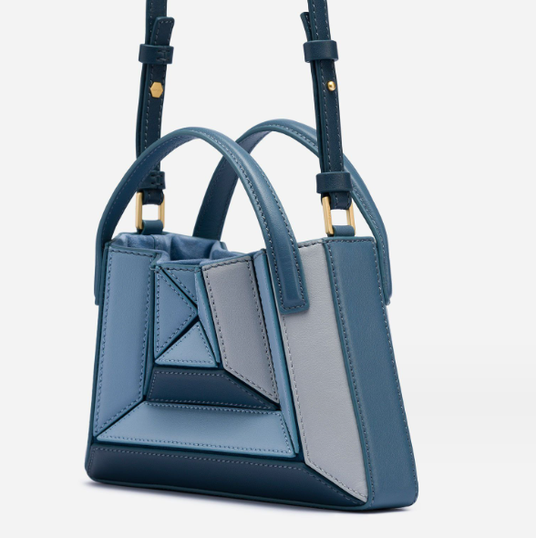 Color Contrast Patchwork Drawstring Handbag for Women