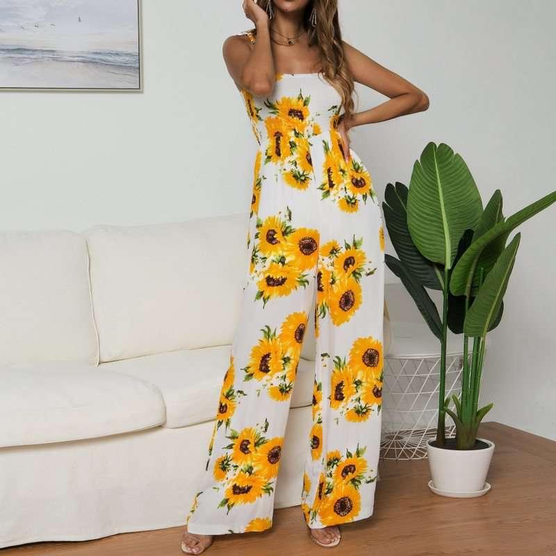 Flower Printed Jumpsuit