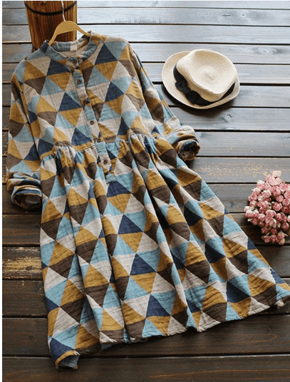 Geometric Print Dress