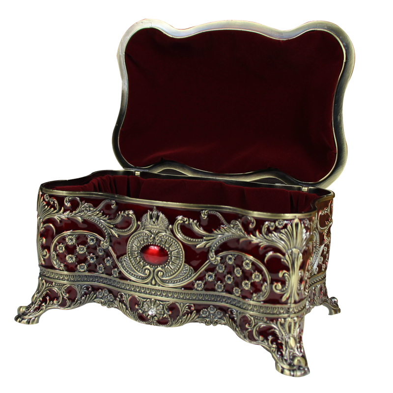 Retro Large Velvet Storage Box