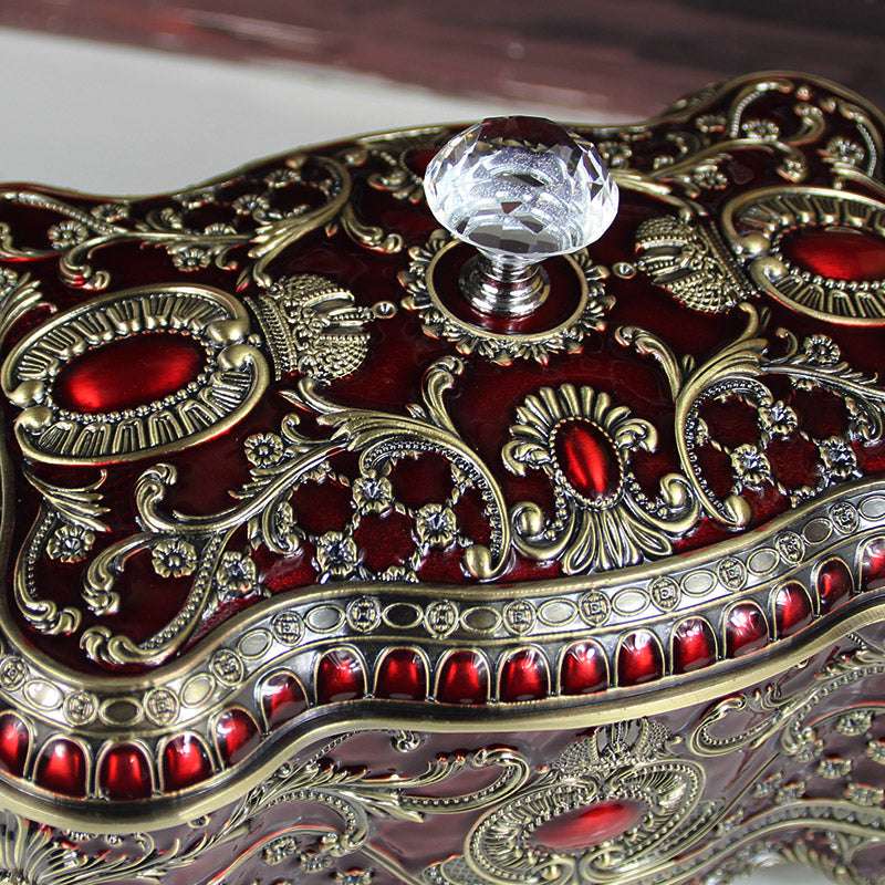 Retro Large Velvet Storage Box