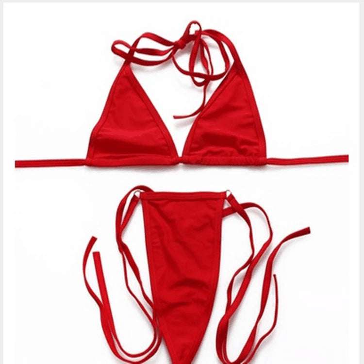 Small Bikini Solid Color Swimsuit
