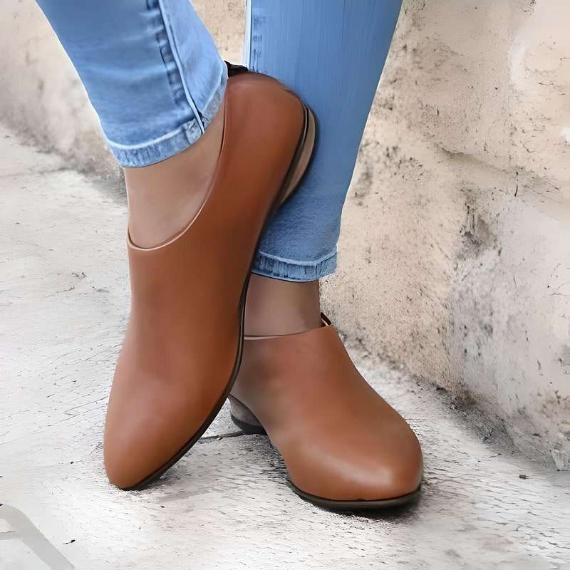 Solid Colour Flat Shoes