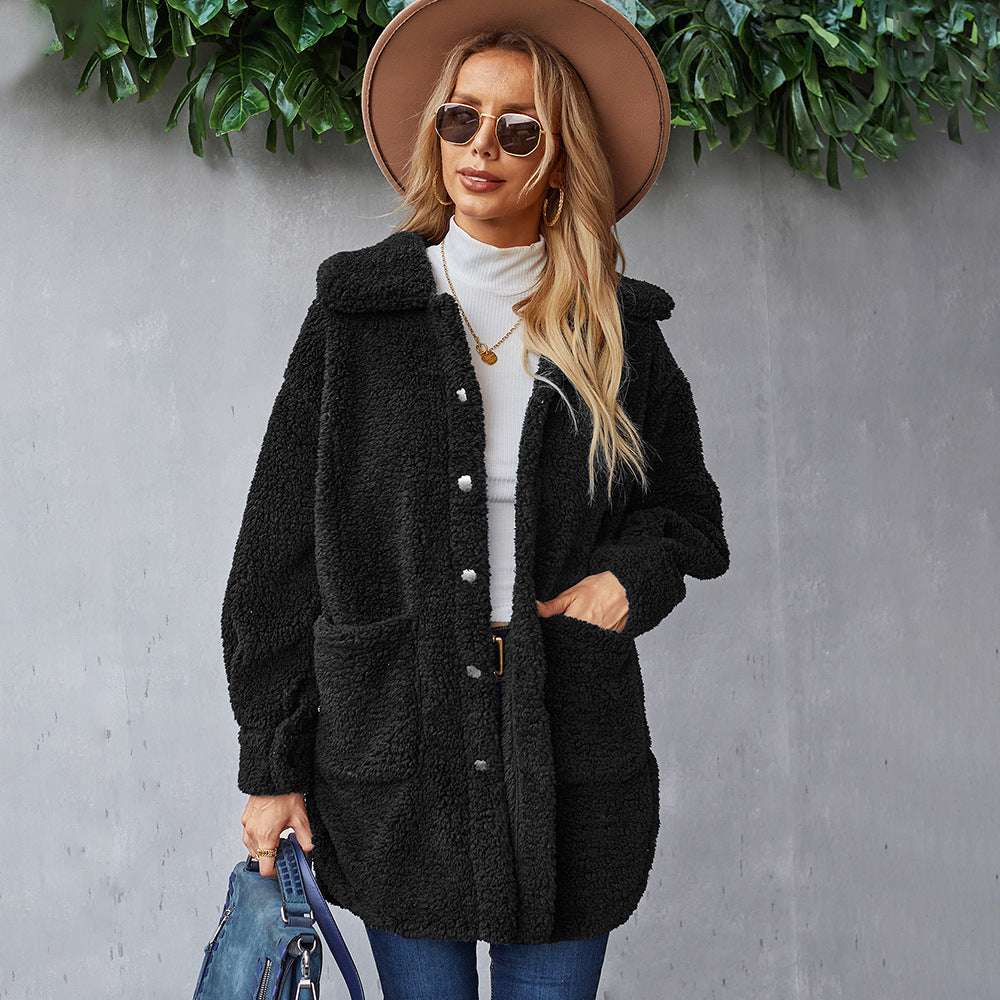 Women's Mid-length Coat Warm Fur Coat