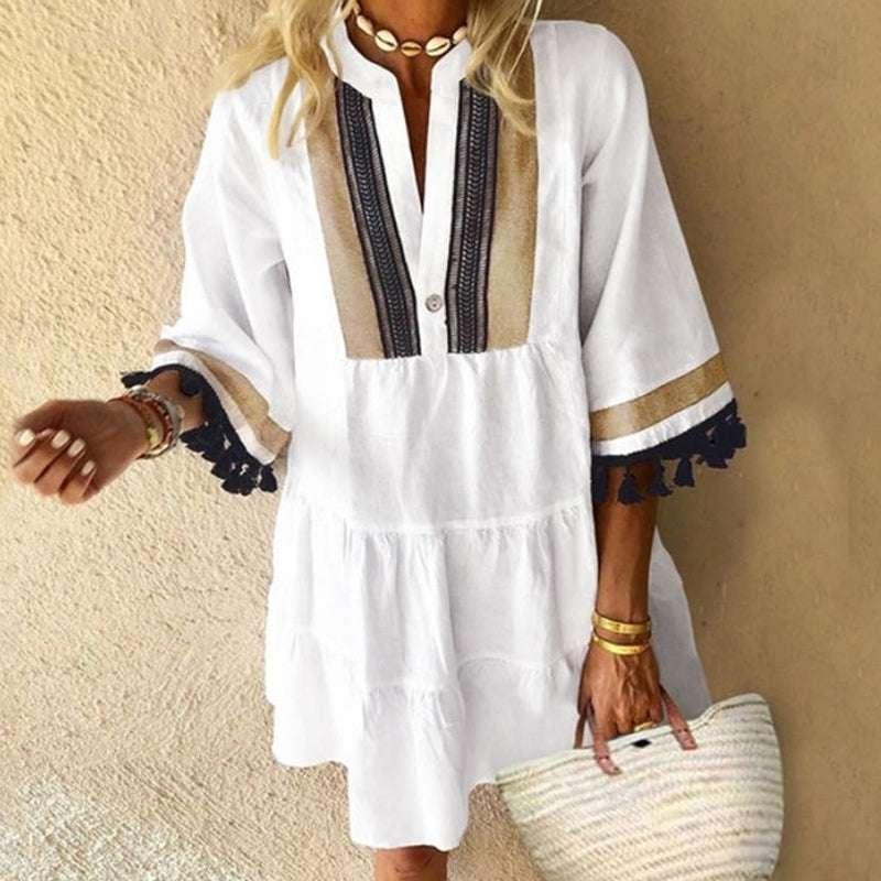 Women’s Stylish Vintage Floral Dress