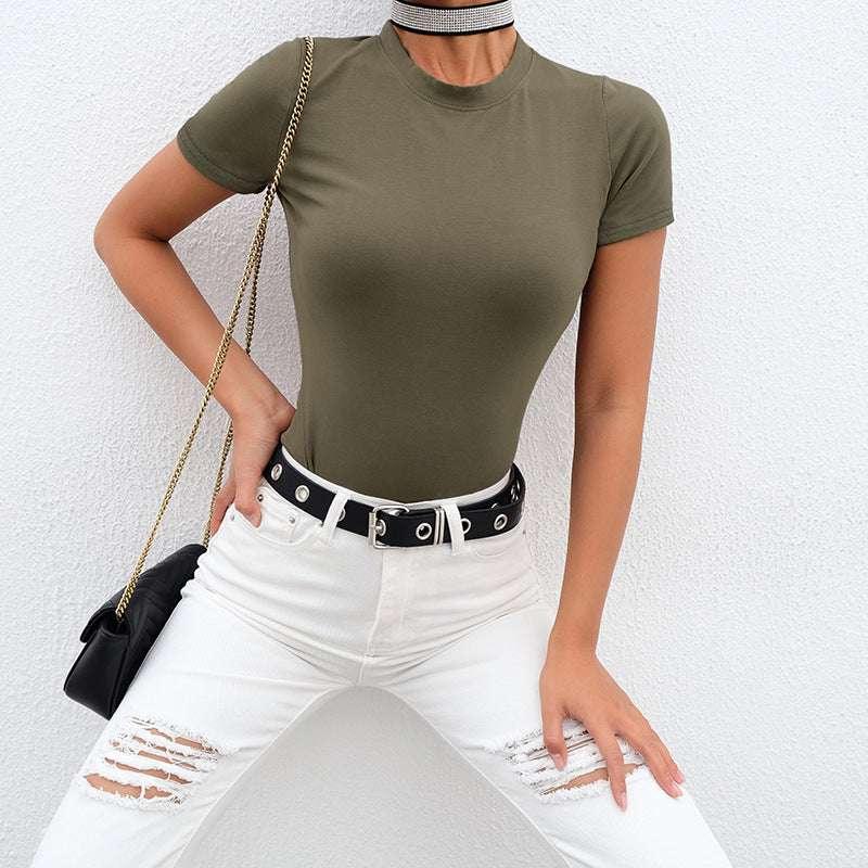 Women's Tight Short Sleeve Tops