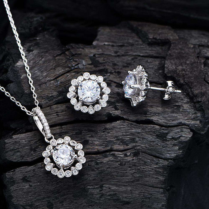 925 Sterling Silver Jewellery Set Of Two