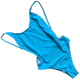 Solid Colour One-Piece Swimsuit for Summer