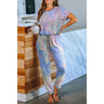 Tie Dye Print One Piece Pajamas