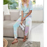 Tie Dye Print One Piece Pajamas