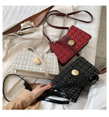 Autumn and Winter Women's Fashion Wool Crossbody Bag