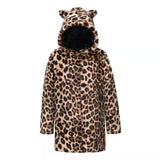 Women's Casual Black Faux Fur Coat with Hood