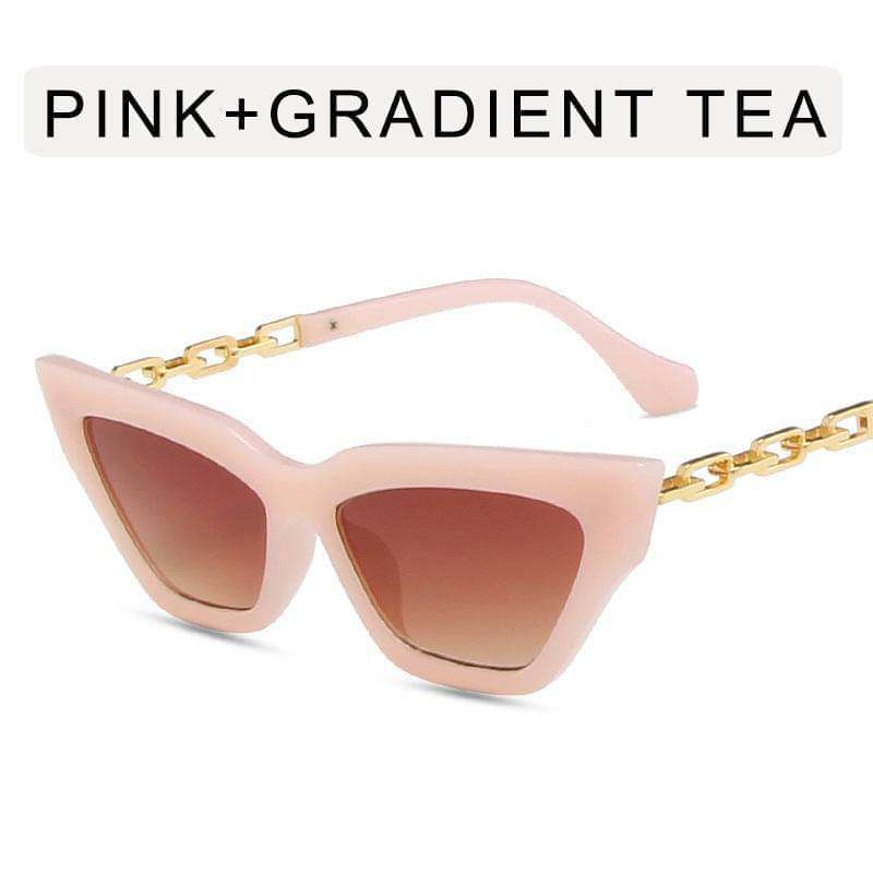 Stylish Chain Leg Cat Eye Sunglasses