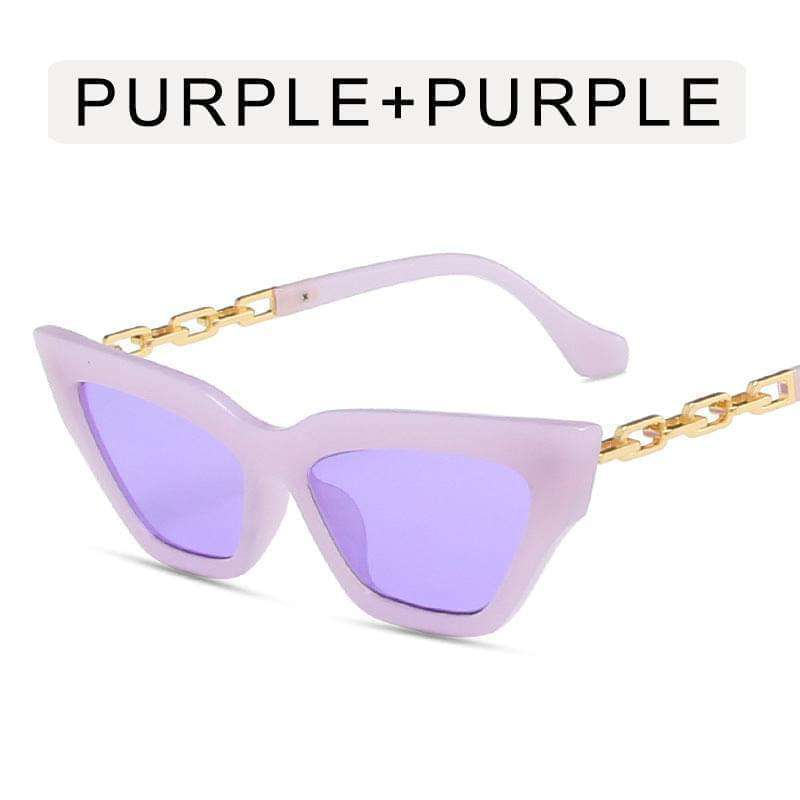 Stylish Chain Leg Cat Eye Sunglasses