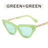 Stylish Chain Leg Cat Eye Sunglasses