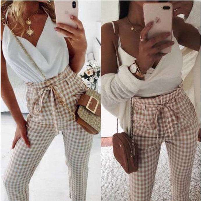 Everyday Women's Plaid Pencil Pants