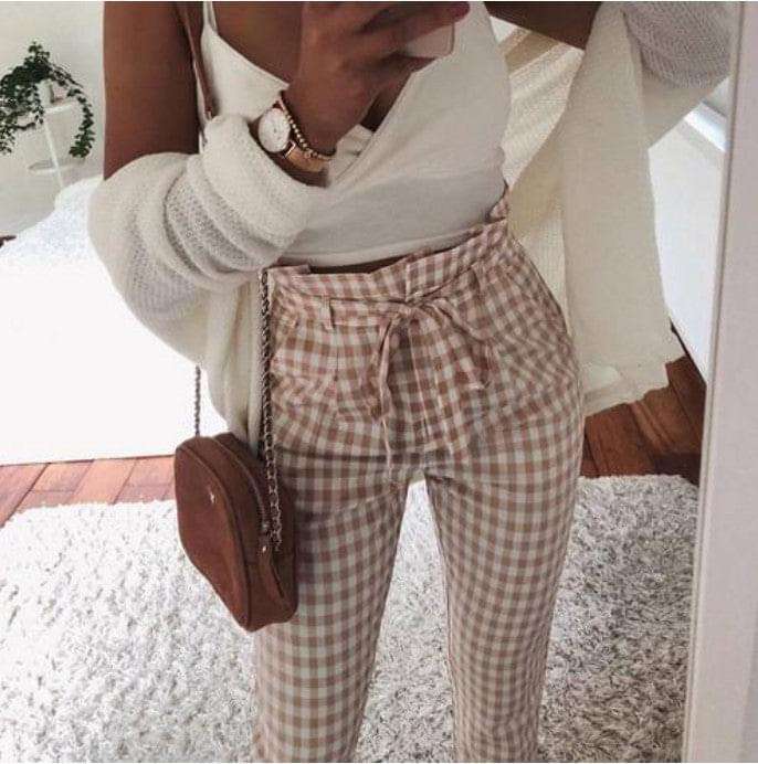 Everyday Women's Plaid Pencil Pants