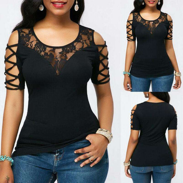 Chemise Lace Sleeve Top