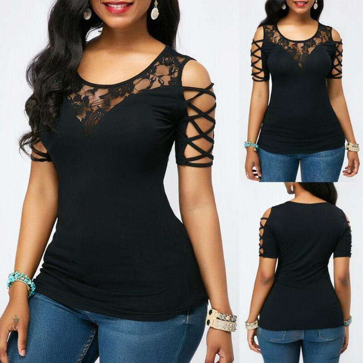 Chemise Lace Sleeve Top