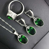 Elegant Claw Diamond Jewelry Set