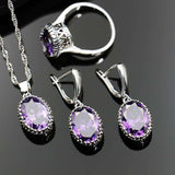 Elegant Claw Diamond Jewelry Set