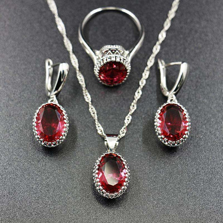 Elegant Claw Diamond Jewelry Set