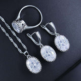 Elegant Claw Diamond Jewelry Set