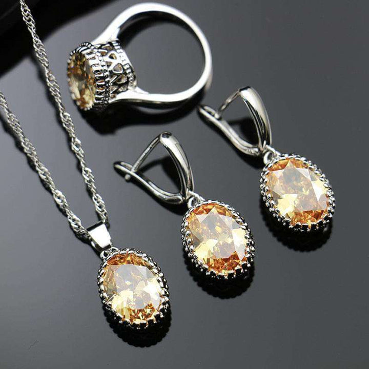 Claw Diamond Jewellery Set