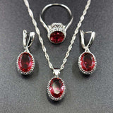 Elegant Claw Diamond Jewelry Set