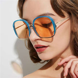 Vibrant and Sturdy Large Half Frame Sunglasses