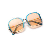 Vibrant and Sturdy Large Half Frame Sunglasses