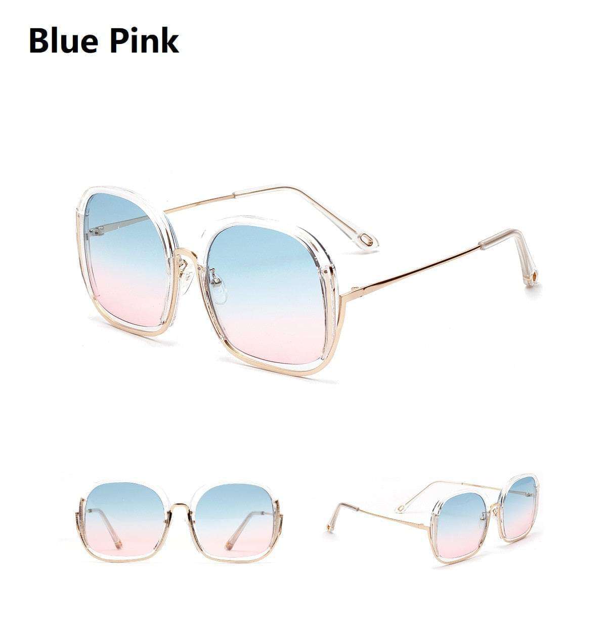 Vibrant and Sturdy Large Half Frame Sunglasses