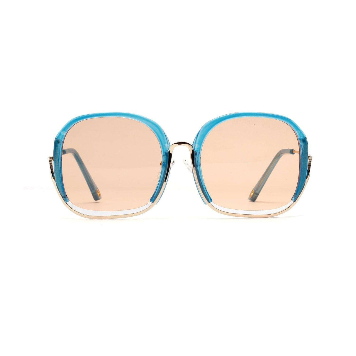 Vibrant and Sturdy Large Half Frame Sunglasses