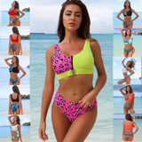 Colourful Zipper Swimsuit