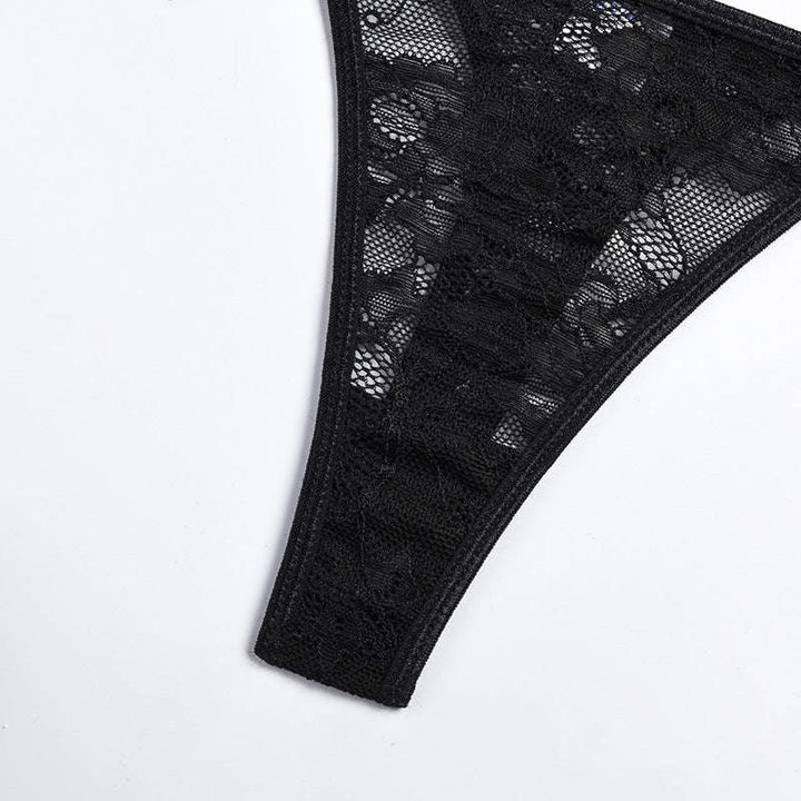 Complex Heavy Crafted Lace Underwear Six Piece Set