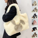 Cute Cartoon Rabbit Ears Plush Shoulder Bag