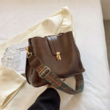 Elegant Retro Style Messenger Bag with Sandwich Pocket Design