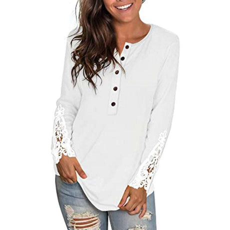 Fashion Lace T-shirt Top For Women