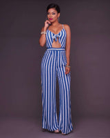 Fashion Striped Jumpsuit