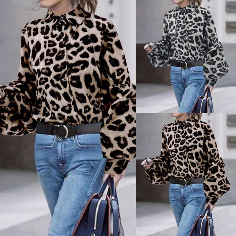 Fashionable Leopard Print Top