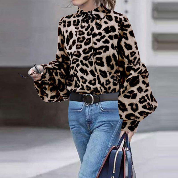 Fashionable Leopard Print Top