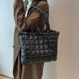 Fashionable Winter Plaid Handbag for Women's Shoulder