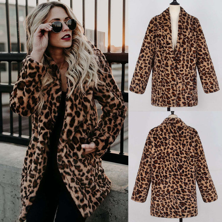 Womens leopard print coat 