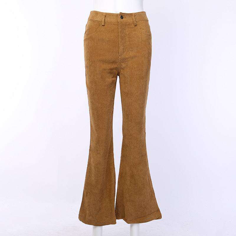 Flared Solid Colour Pants