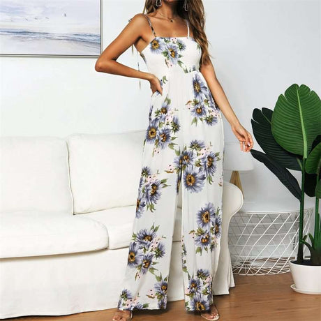 Flower Printed Jumpsuit