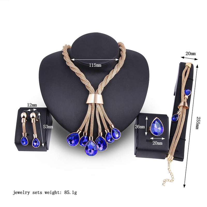 Four-piece Gilded Jewellery Set