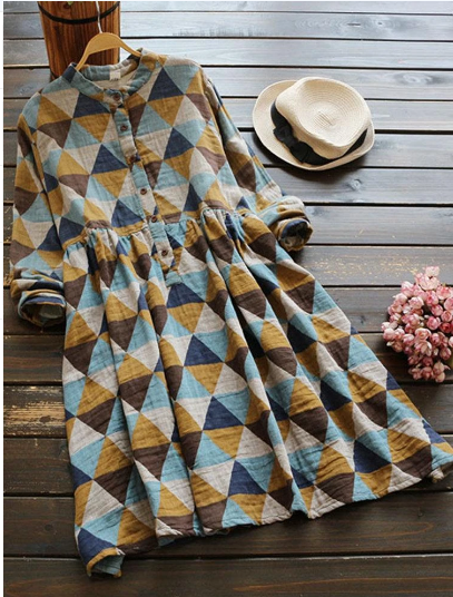 Geometric Print  Dress