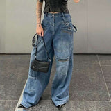 Heavy Zipper Cargo Jeans