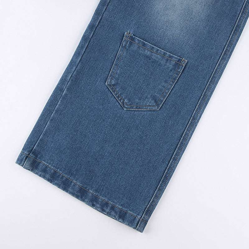 Heavy Zipper Cargo Jeans